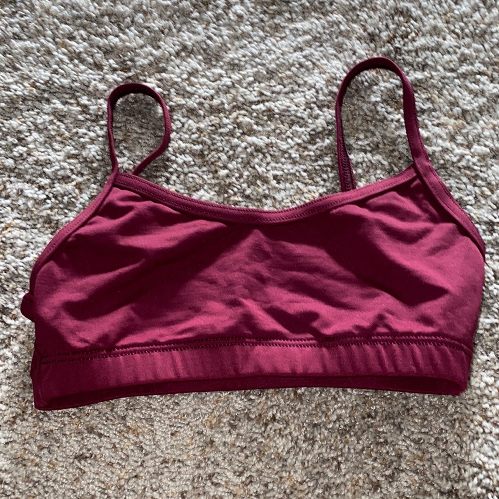 Burgundy bralette